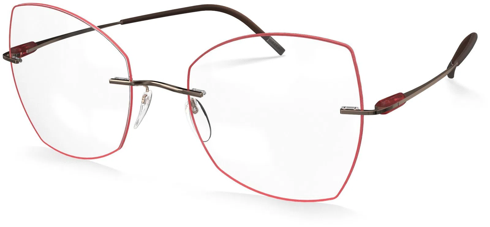 Silhouette Purist Color Groove Demo Rimless 5561 Eyeglasses - view 148